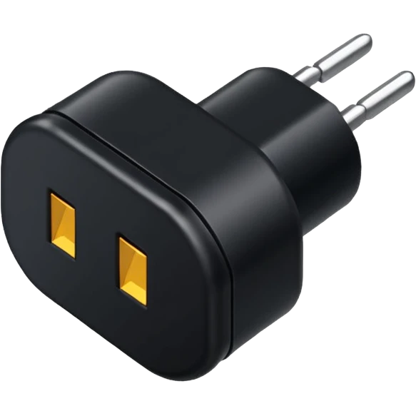 black electric plug emoji