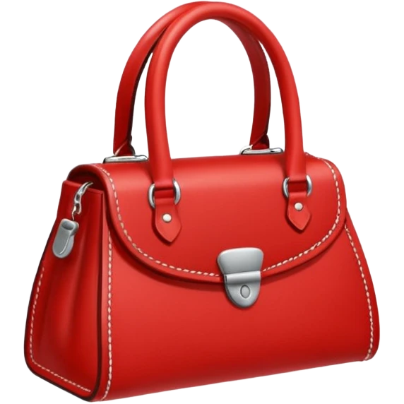 red letaher purse emoji