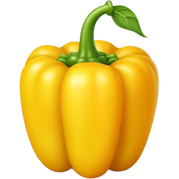 Yellow pepper: small stem emoji