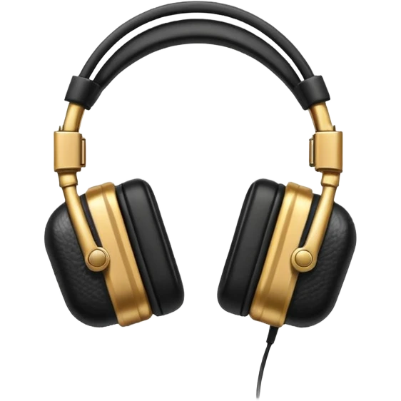 Icon of headphones with square ear pads in the Marshall style. emoji