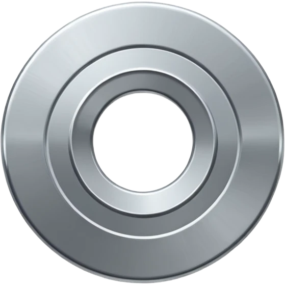 flat metal washer disc. emoji