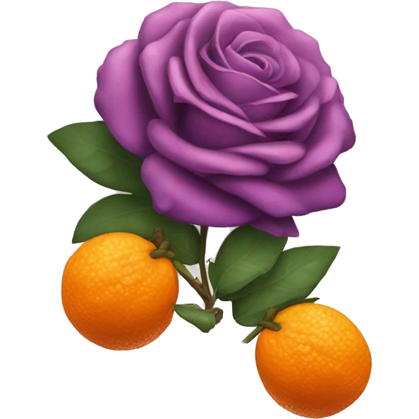 ramo de flores naranjas, rosas, moradas… emoji