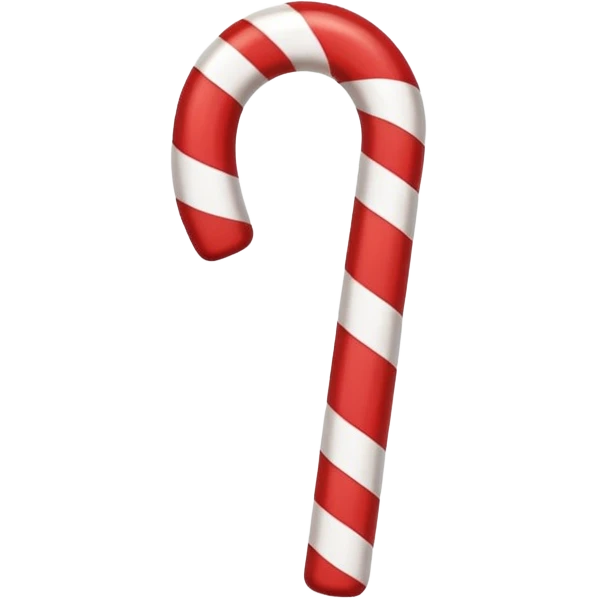 Une canne de noel  emoji