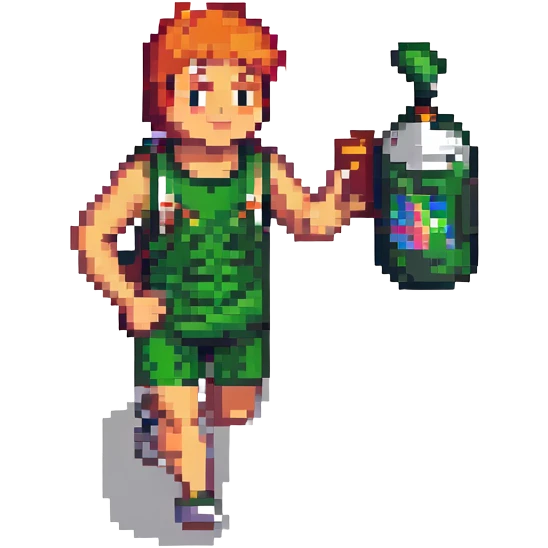 A male runner holding a can emoji
