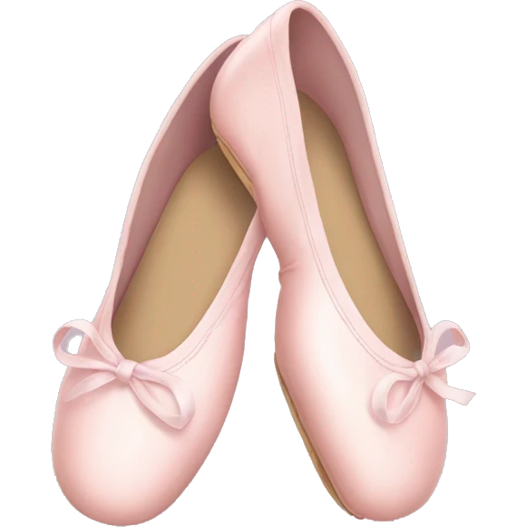 Pale pink ballet shoes emoji