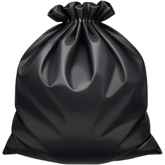 Bag Plastic black emoji