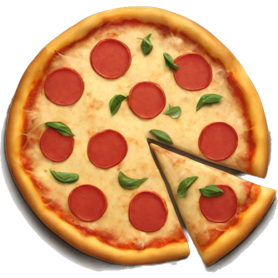 pizza on a plate  emoji