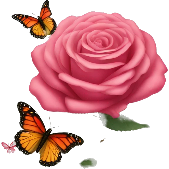 Roses with Butterfly emoji