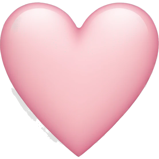 light pink heart  emoji