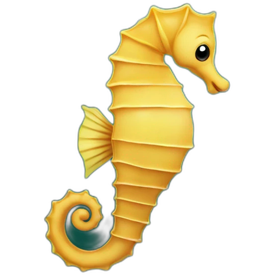 seahorse is gracefully swimming among seagrass emoji