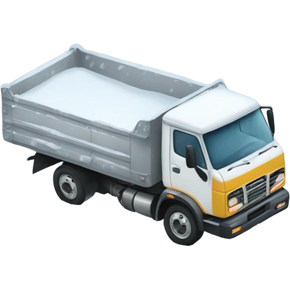 Truck stuck in snow emoji