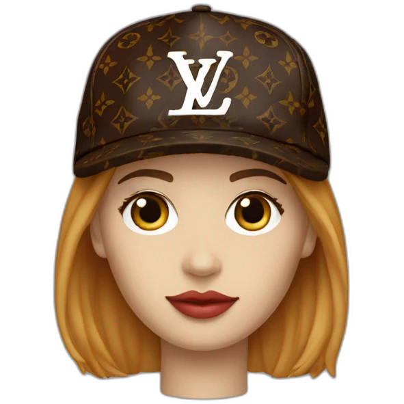 Only Louis Vuitton cap no face emoji