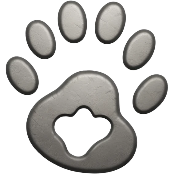 simple Cat footprint emoji