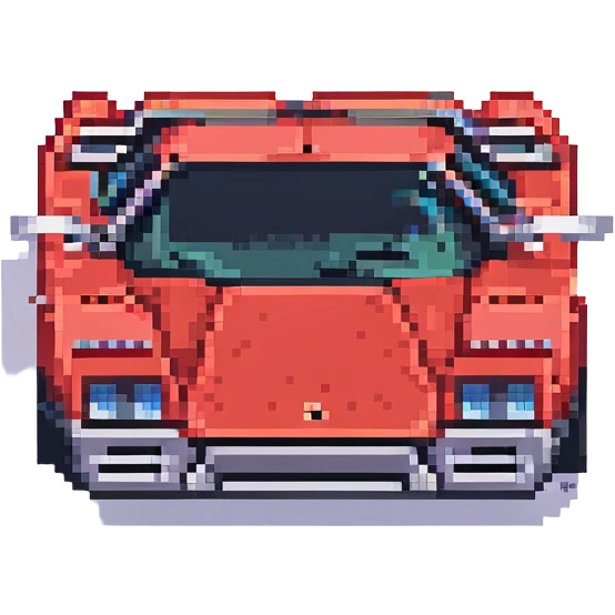 красная Lamborghini Countach, no background emoji