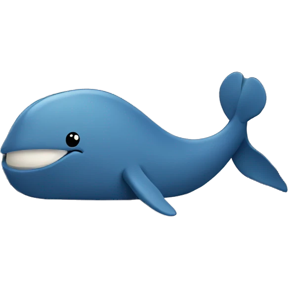 Whale inside a bed wearing blanket emoji