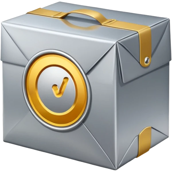 The percentage symbol on the package emoji