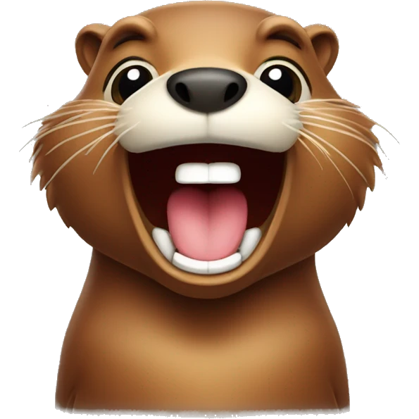 Laughing beaver  emoji