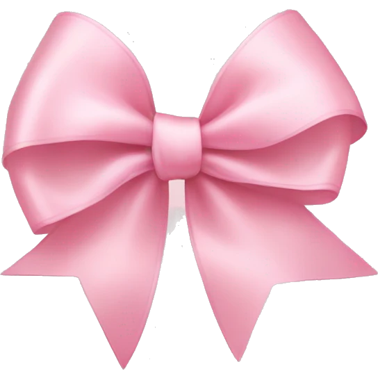 light pink ribbon bow emoji