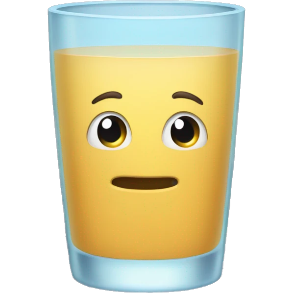 Vaso de agua emoji