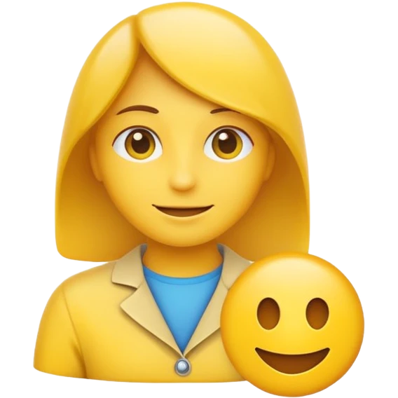 I want an emoji-style label with the text “AI Job” on it. emoji