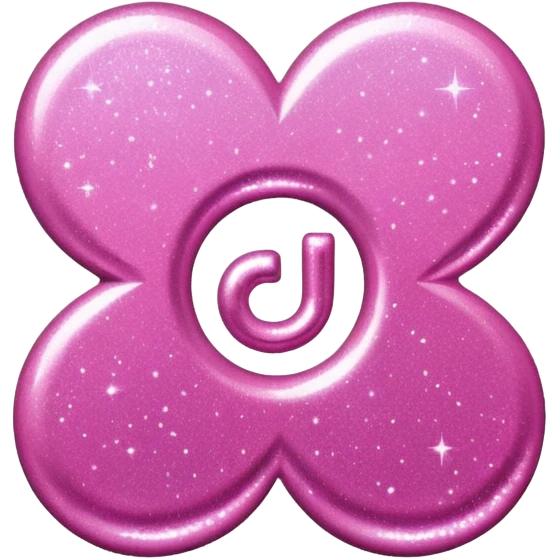 glitter pink simbolo Douyin emoji