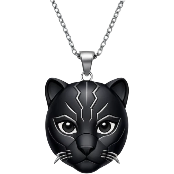 Black panther necklace emoji