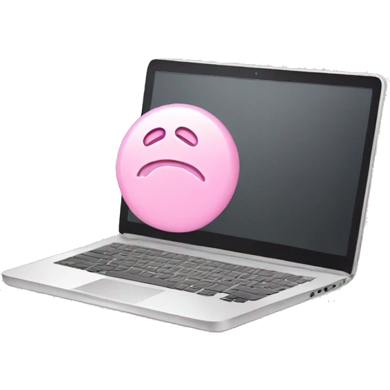 light pink laptop emoji