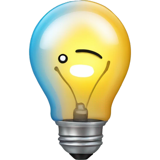 IA chatbot lightbulb emoji