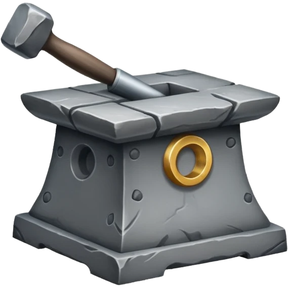 stone anvil emoji