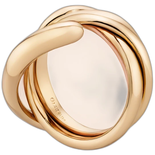Cartier Trinity ring three golds emoji