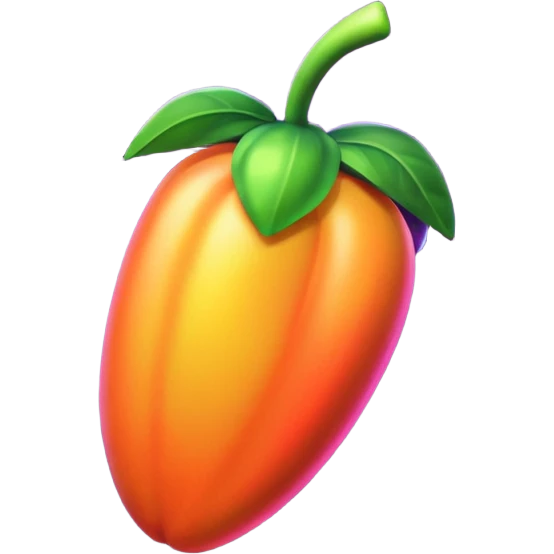 Сделай логотип Fl Studio светящийся emoji