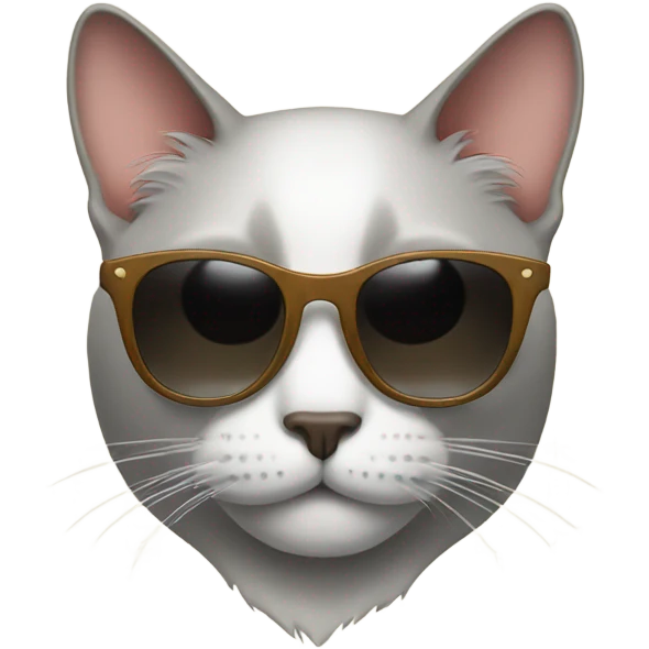 Cat with sunglasses emoji