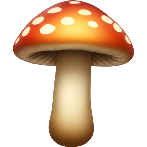 Mushroom with sparkles around it emoji