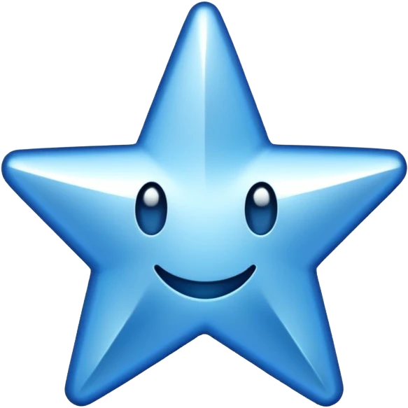 Kenarü tırtıklı mavi tik emoji