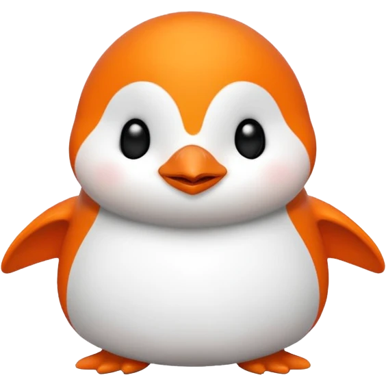 Colorful Words that spell 'Bind is Life!!!', in bright orange, and on top of the words a winking little white happy penguin emoji