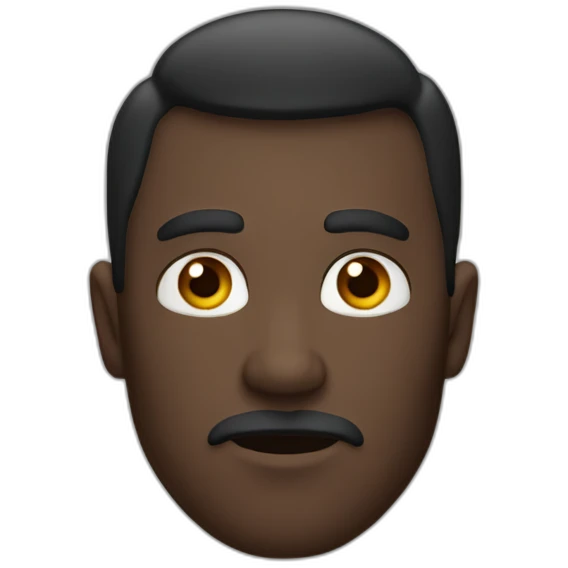 homme choqué chauve avec des grands yeux emoji