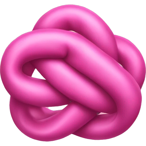 Pink knot  emoji