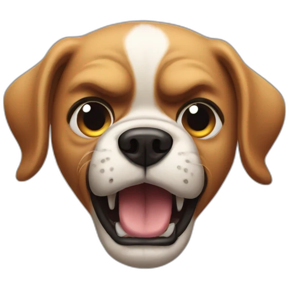 angry dog emoji