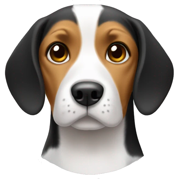 Beagle tri color emoji