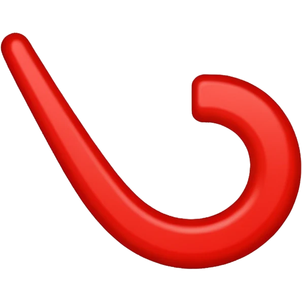 Red line painting emoji