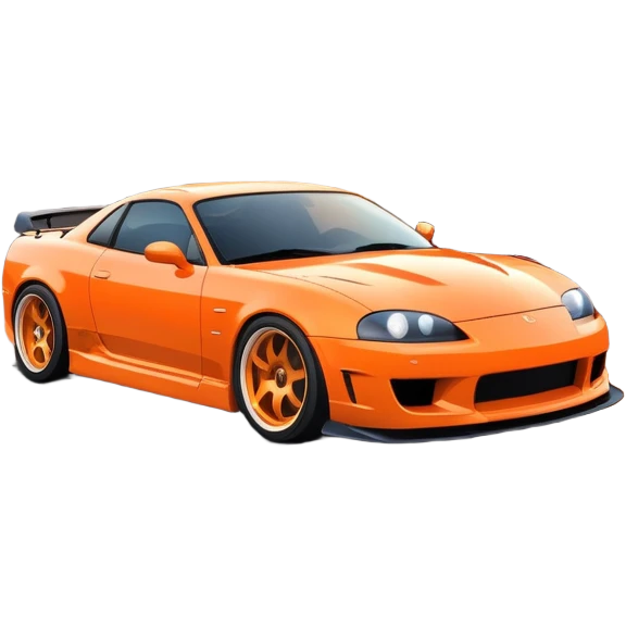 Car drifting in sunset  emoji