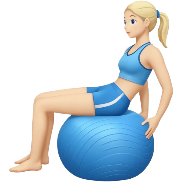 Pilates squishy ball bala emoji