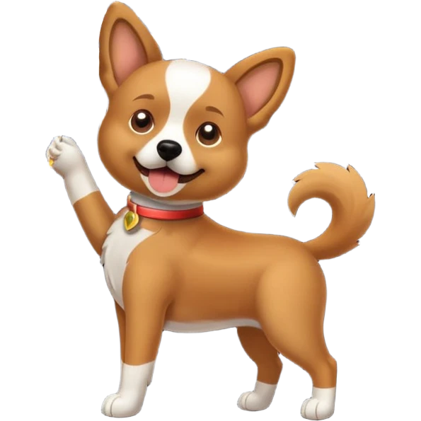 dog shooting fireworks out of his butt emoji