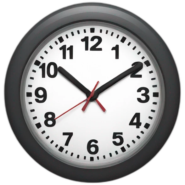 miss minutes clock emoji