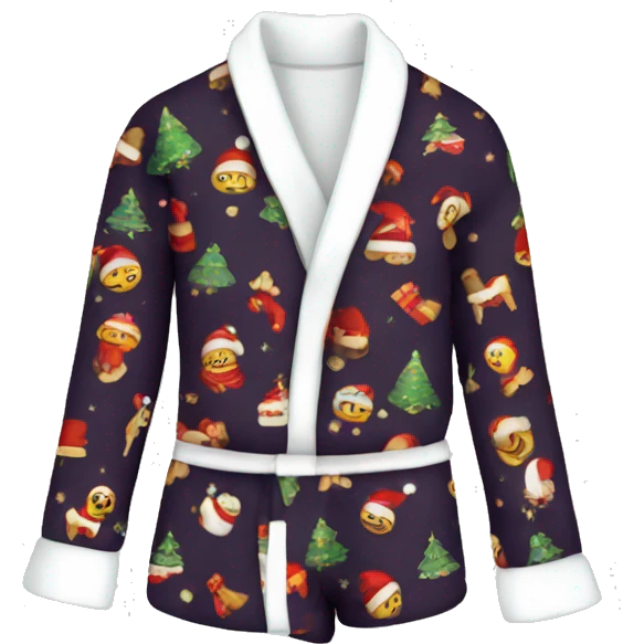 folded Christmas pajama set emoji