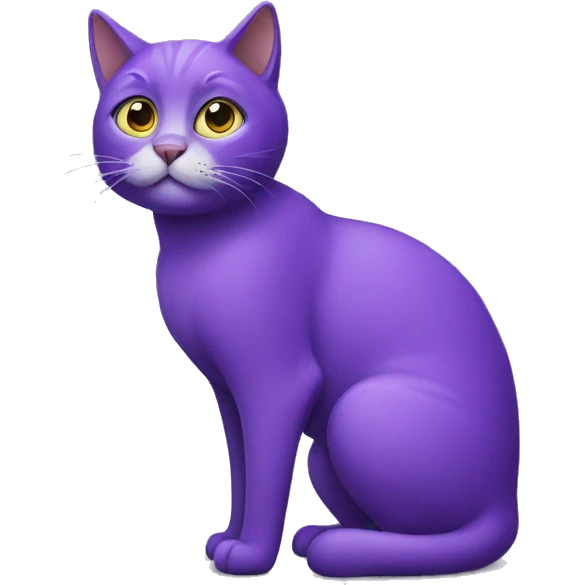 Purple cat emoji