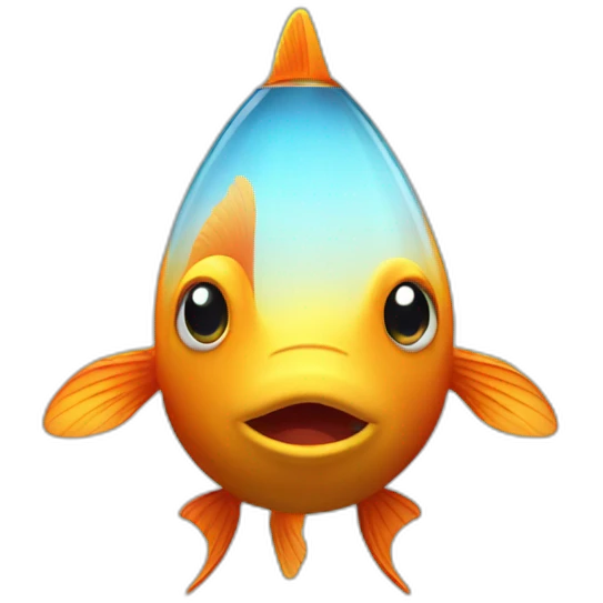 gold fish rocket emoji