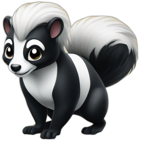 Confident skunk emoji