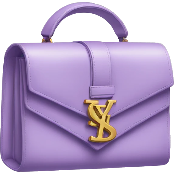Lilac ysl handbag emoji