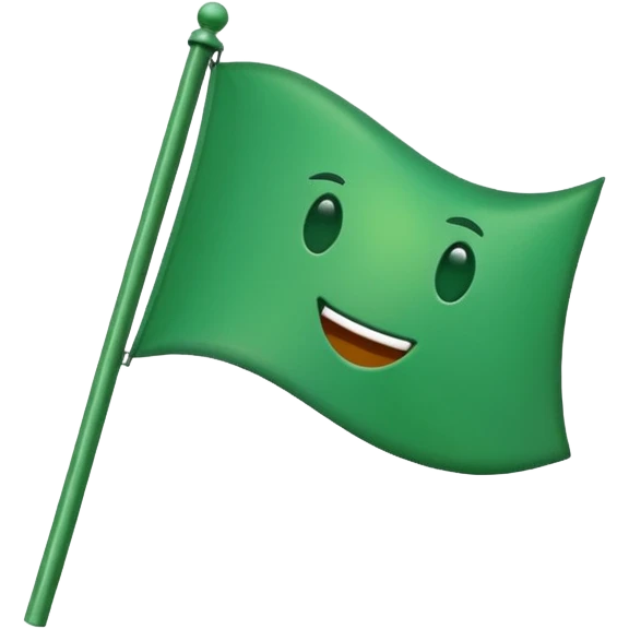 same green flag that red emoji